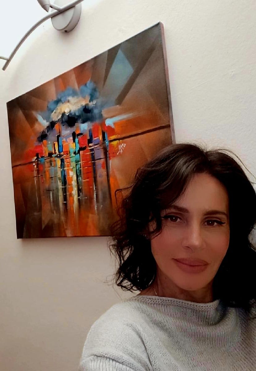 ArteDiAlina.com painting: Sun though the clouds